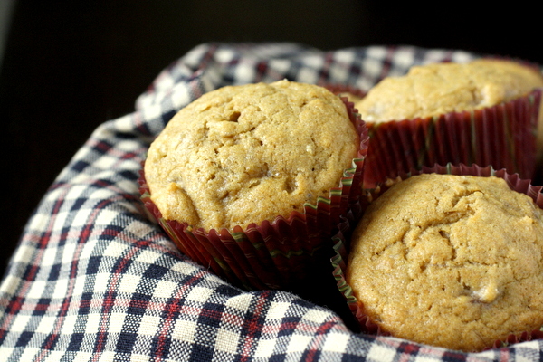 Whole Wheat Banana Maple Muffins