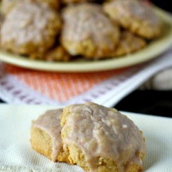 Glazed Apple Oatmeal Cookies