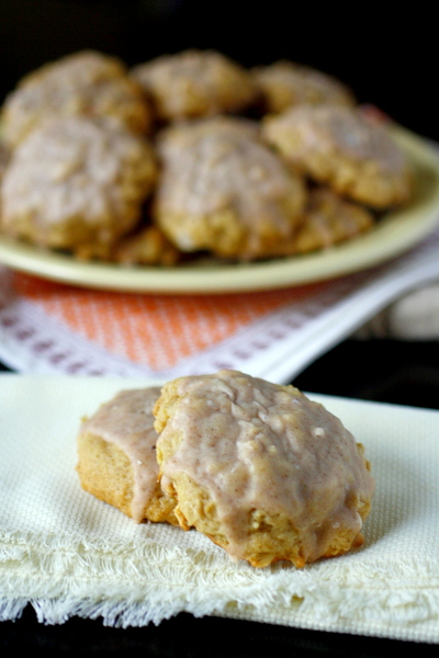 Glazed Apple Oatmeal Cookies