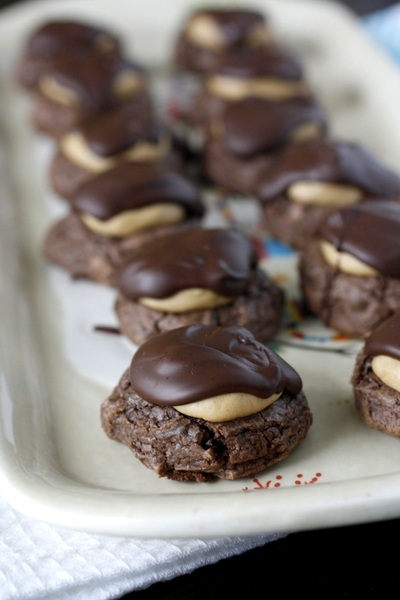 Buckeye Brownie Cookies