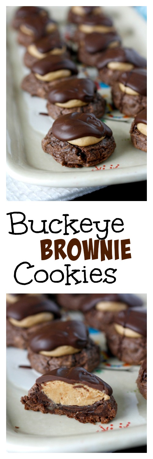 Buckeye Brownie Cookies