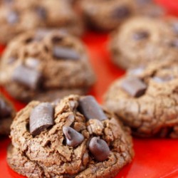 Triple Chocolate Fudge Cookies