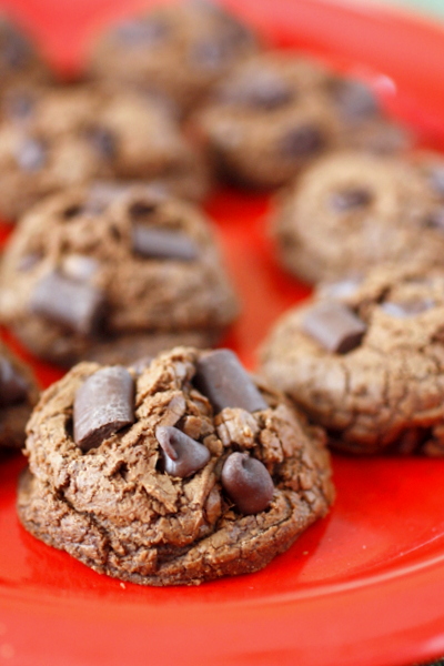 Triple Chocolate Fudge Cookies