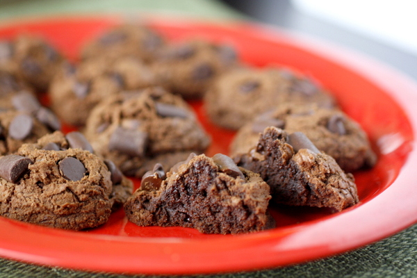 Triple Chocolate Fudge Cookies