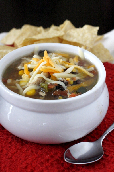 Slow Cooker Chicken Tortilla Soup