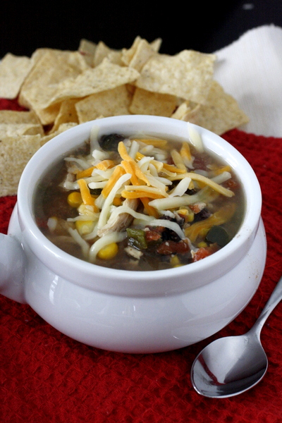 Slow Cooker Chicken Tortilla Soup