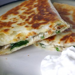 Chicken and Spinach Quesadillas
