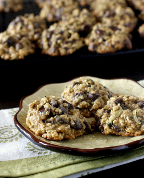 Zucchini Oatmeal Chocolate Chip Cookies