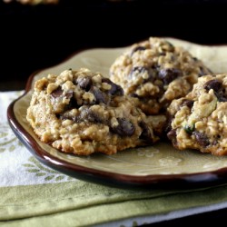 Zucchini Oatmeal Chocolate Chip Cookies