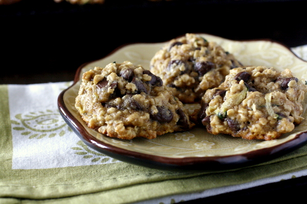 Zucchini Oatmeal Chocolate Chip Cookies