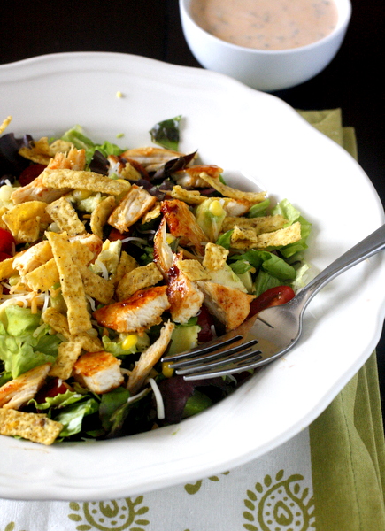 Chopped Chicken Taco Salad