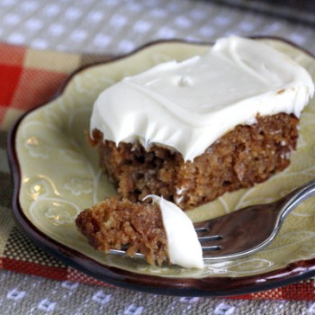 Applesauce Cake with Cream Cheese Frosting