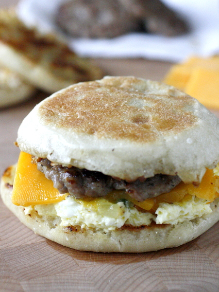 Freezer Friendly Egg Sandwiches