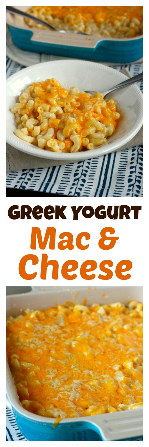 Greek Yogurt Macaroni and Cheese - so creamy, and healthier than traditional recipes!