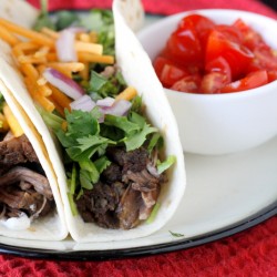 Crock Pot Shredded Beef Tacos