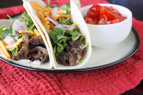 Crock Pot Shredded Beef Tacos