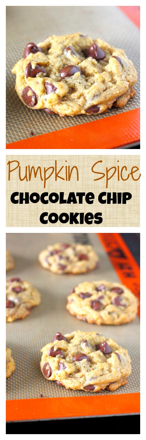 Pumpkin Spice Chocolate Chip Cookies