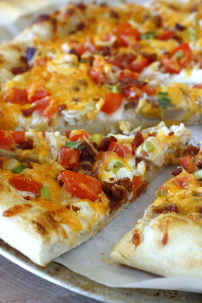 Chicken Bacon Ranch Pizza