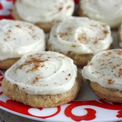 Soft Iced Eggnog Cookies