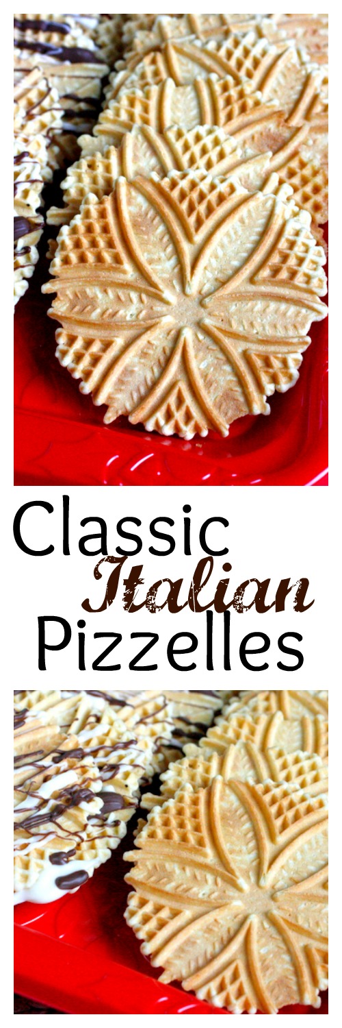 Classic Italian Pizzelles - an old family favorite, light and crispy and delicious!!