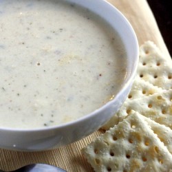 Roasted Cauliflower and White Cheddar Soup