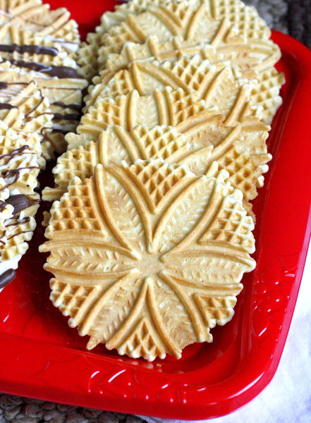 Classic Italian Pizzelles - an old family favorite, light and crispy and delicious!!