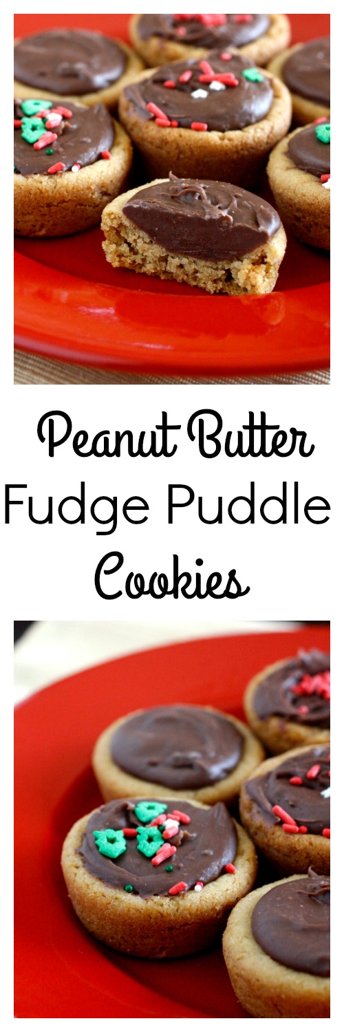 Peanut Butter Fudge Puddle Cookies