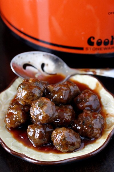 Crock Pot Grape Jelly Meatballs - only 3 ingredients and 5 minutes of prep! Makes a great appetizer or game day snack!