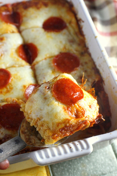 Pizza Spaghetti Bake