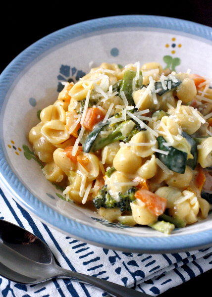 Roasted Vegetable Macaroni and Cheese