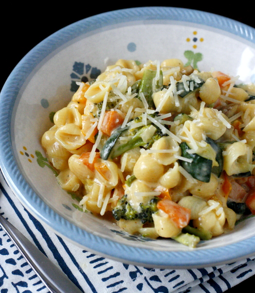 Roasted Vegetable Macaroni and Cheese