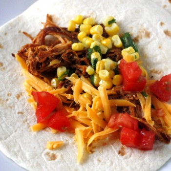 Crock Pot Barbecue Chicken Tacos