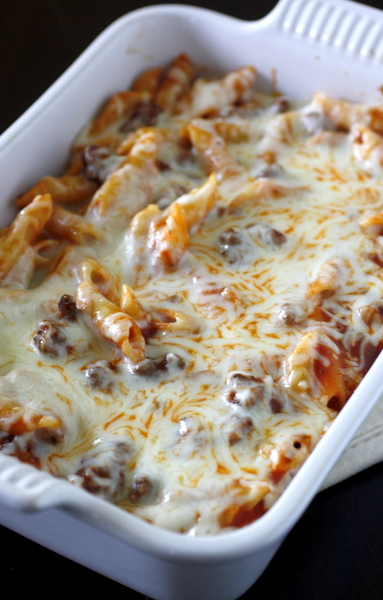 Easy Beef Mostaccioli