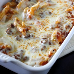 Easy Beef Mostaccioli