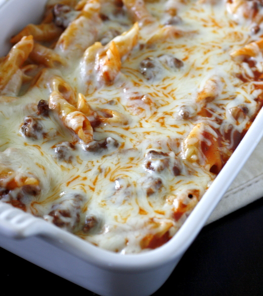 Easy Beef Mostaccioli