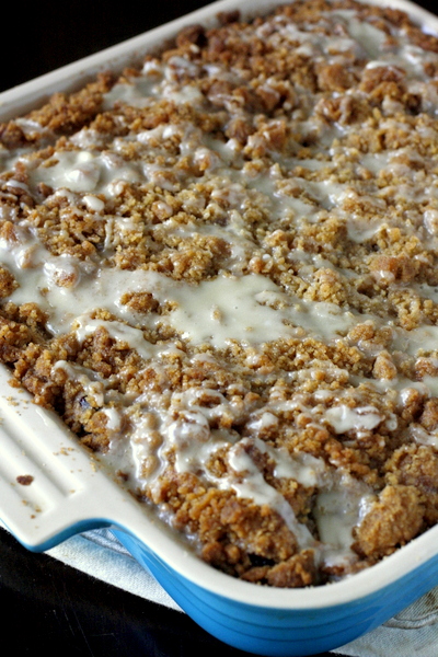 Blueberry Buckle with Lemon Glaze