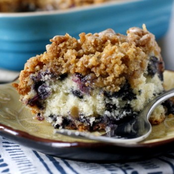 Blueberry Buckle with Lemon Glaze