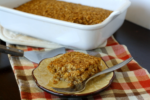 Pumpkin Spice Baked Oatmeal