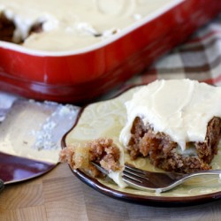 Old Fashioned Apple Cake with Brown Sugar Frosting