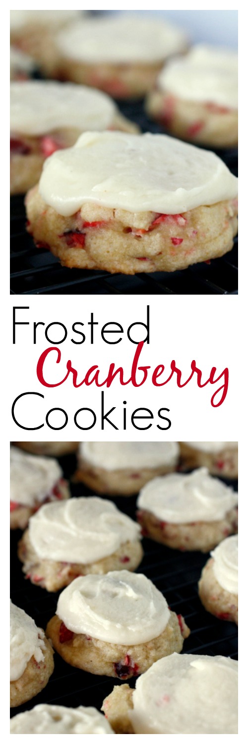 Frosted Cranberry Cookies