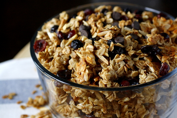 Coconut Oil Trail Mix Granola