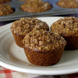 Healthy Pumpkin Oat Muffins