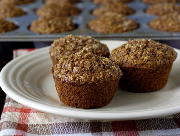 Healthy Pumpkin Oat Muffins