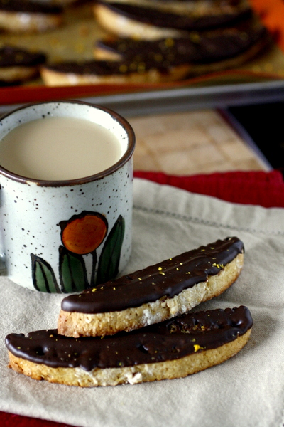 Dark Chocolate Orange Biscotti