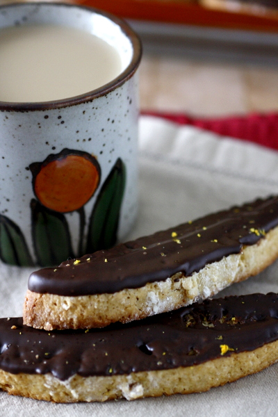 Dark Chocolate Orange Biscotti