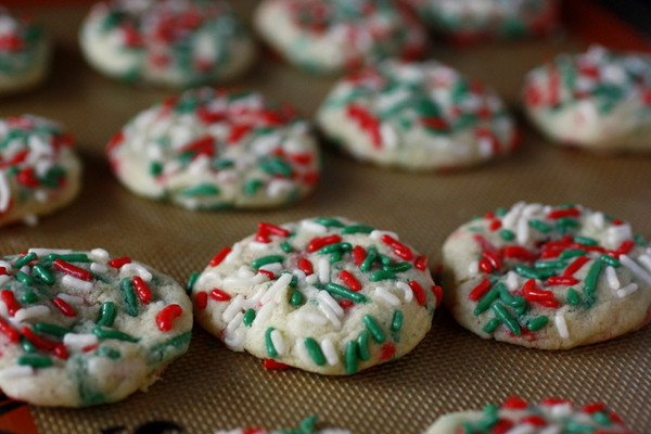 Christmas Sprinkle Sugar Cookies