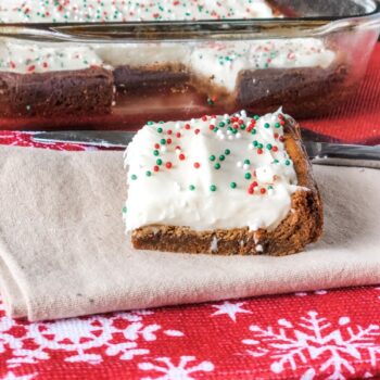 Gingerbread Cookie Bars with Cream Cheese Frosting