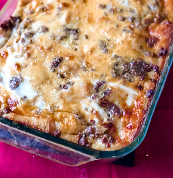 Make Ahead Sausage Egg Bake