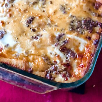 Make Ahead Sausage Egg Bake