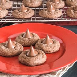 Triple Chocolate Kiss Cookies